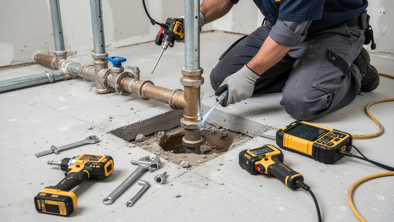Slab Leak Detection